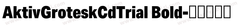 AktivGroteskCdTrial Bold字体转换